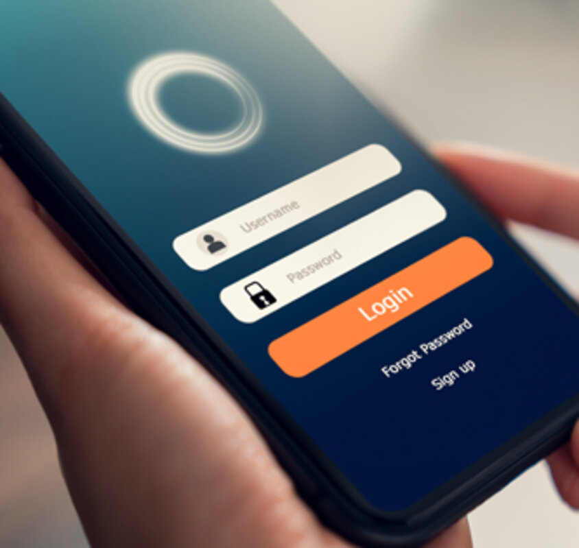 Stockfoto, Nahaufnahme Handydisplay